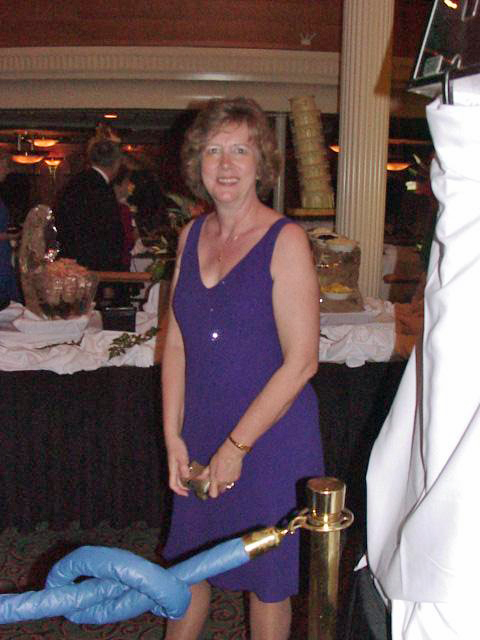Gloria was the prettiest girl on the cruise ship.