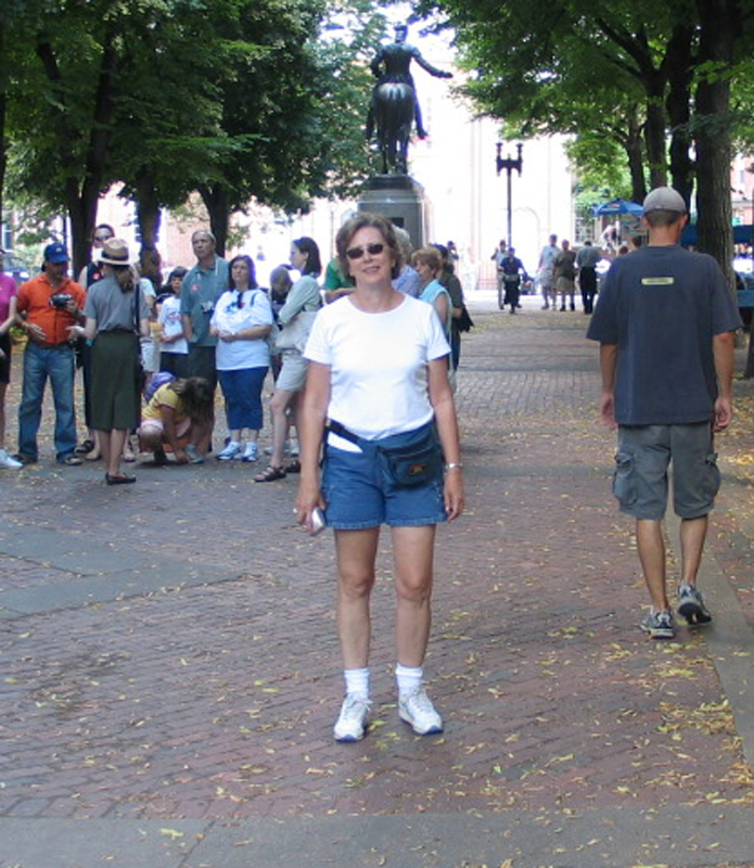 Near the Old North Church and the Paul Revere house.