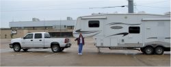 We set up in the huge parking lot.  There were hookups so that was good.   WINDY night though.