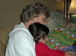 Gloria with Granddaughter K.