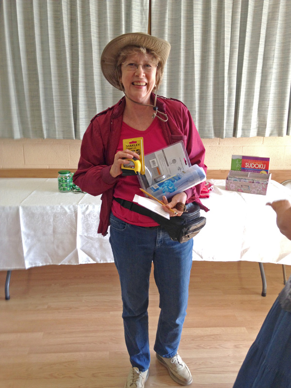 Door prize winner at the art show!