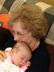 With newest granddaughter EJ.