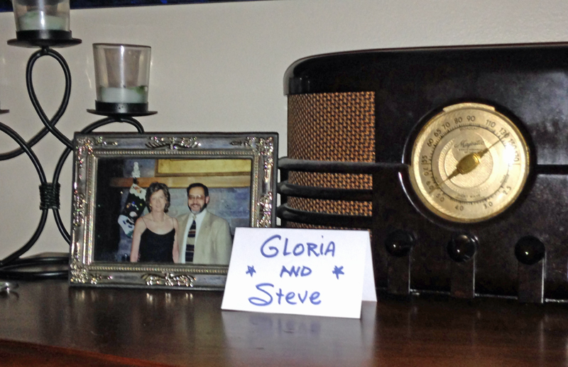 After Local Color closed for good, I got our table's name tag as a souvenir.  It's still on my dresser.