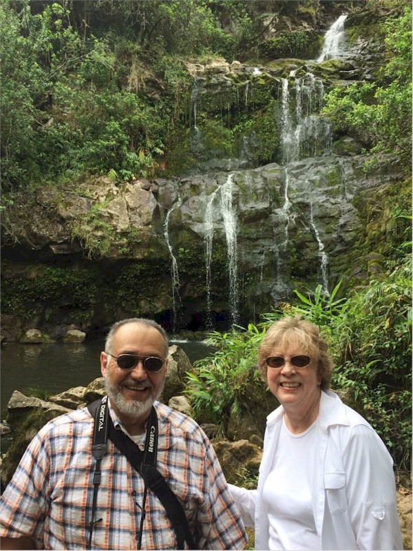 Visiting "secret" waterfalls.