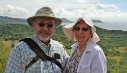 Yes, we two old fogies climbed Diamond Head!