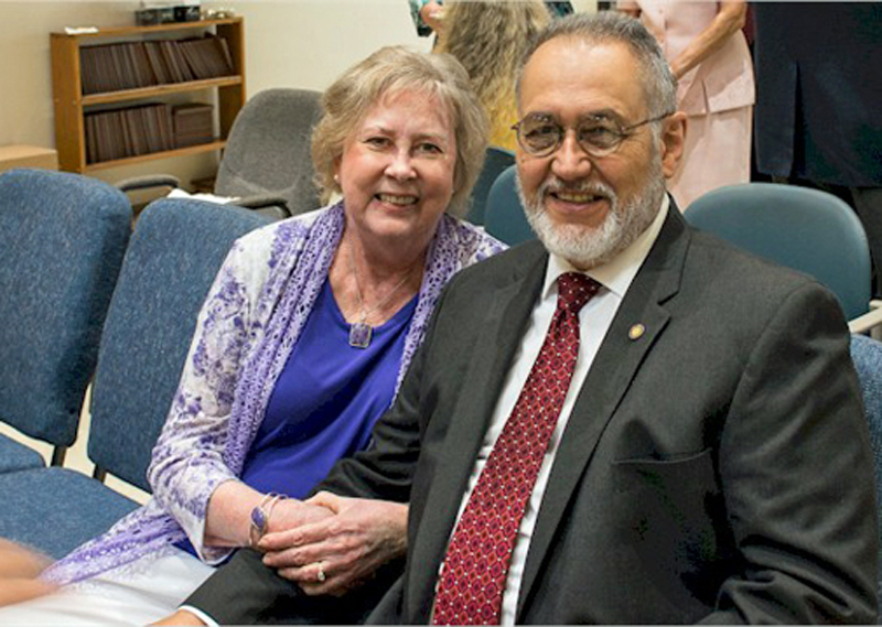 At George & Sarah Mingledorff's 50th wedding anniversary party.