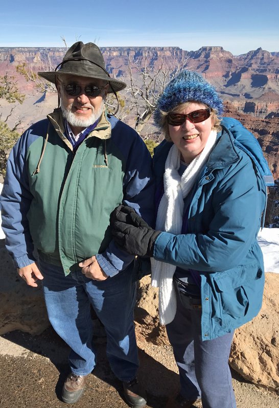 At the Grand Canyon.