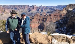 At the Grand Canyon.