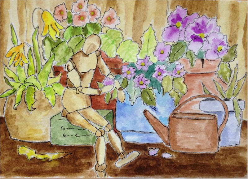Small watercolor.