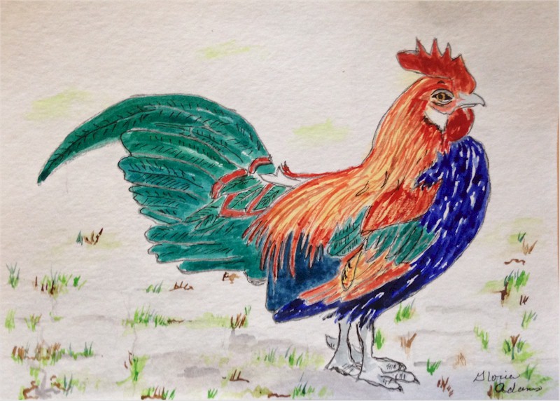 Small watercolor.