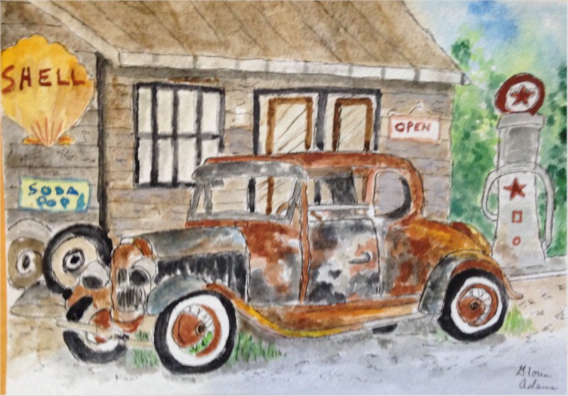 Small watercolor.