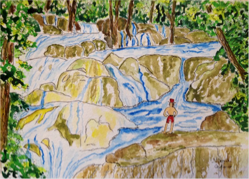 Small watercolor.